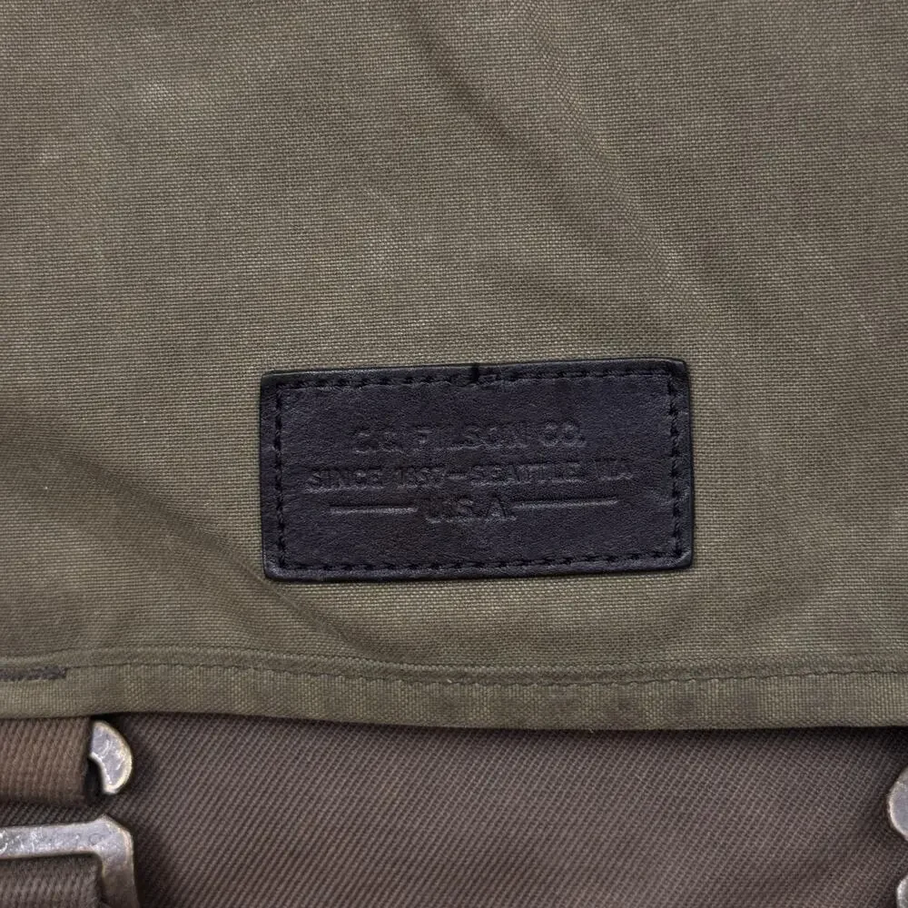 Vintage Filson Ranger Rucksack Backpack Otter Green Canvas CC Filson Workwear